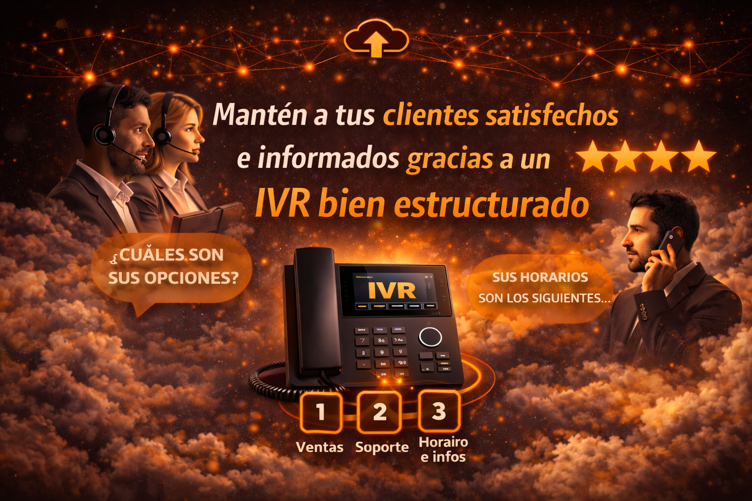 Mantén a tus clientes satisfechos e informados gracias a un IVR bien estructurado