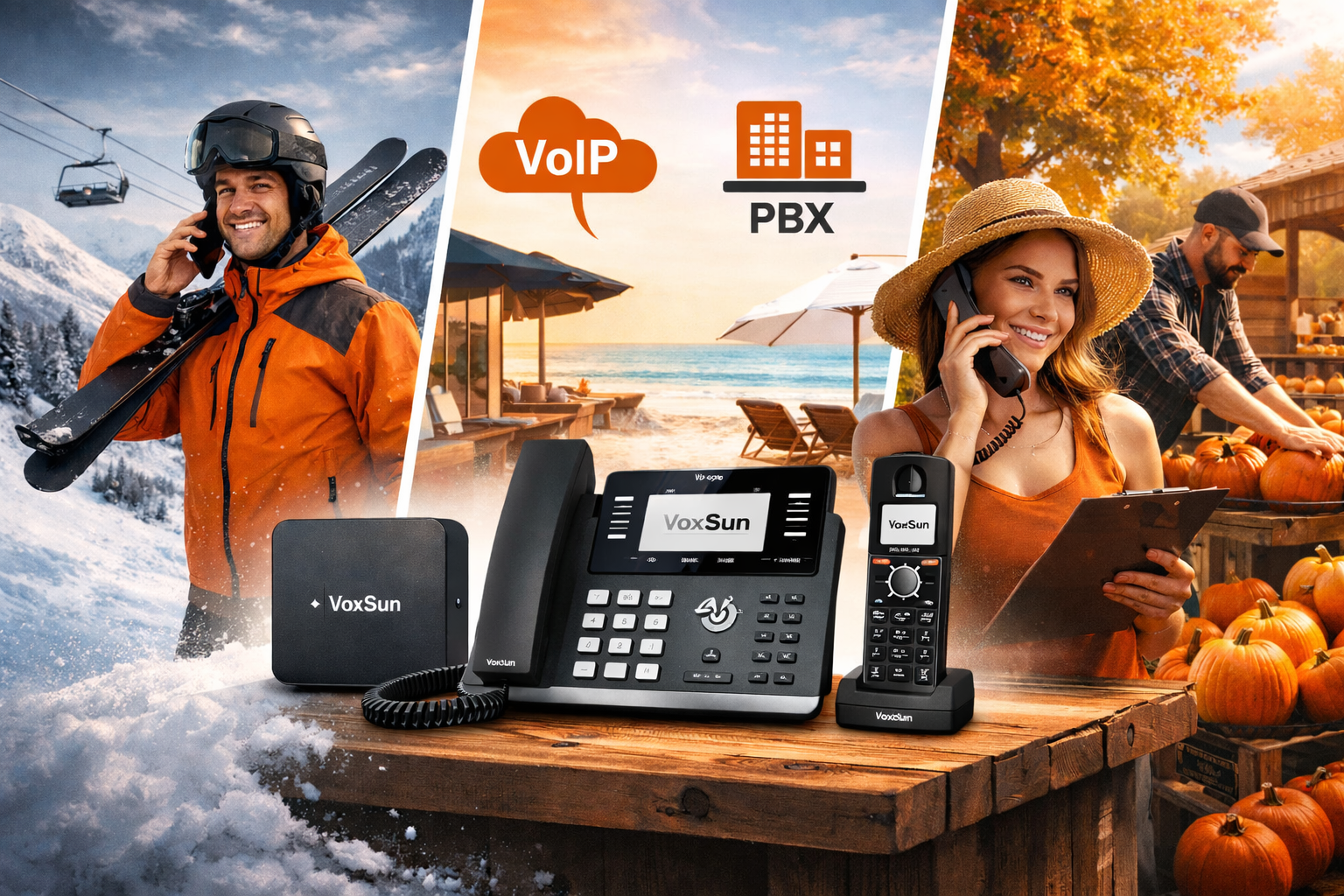 VoxSun – le système téléphonique parfait pour les entreprises saisonnières