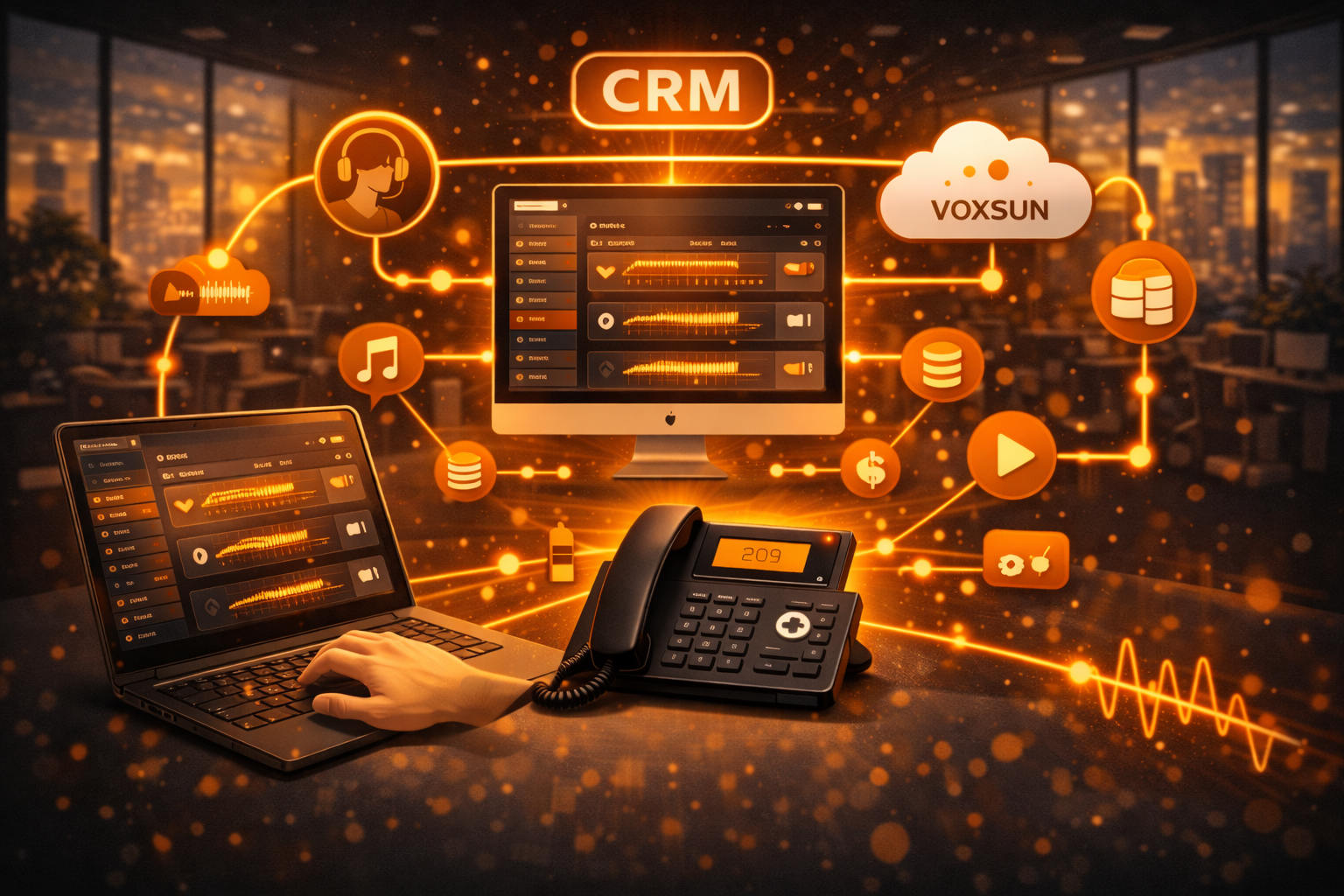 Access Recorded Calls Seamlessly with VoxSun&rsquo;s CRM Phone Integration