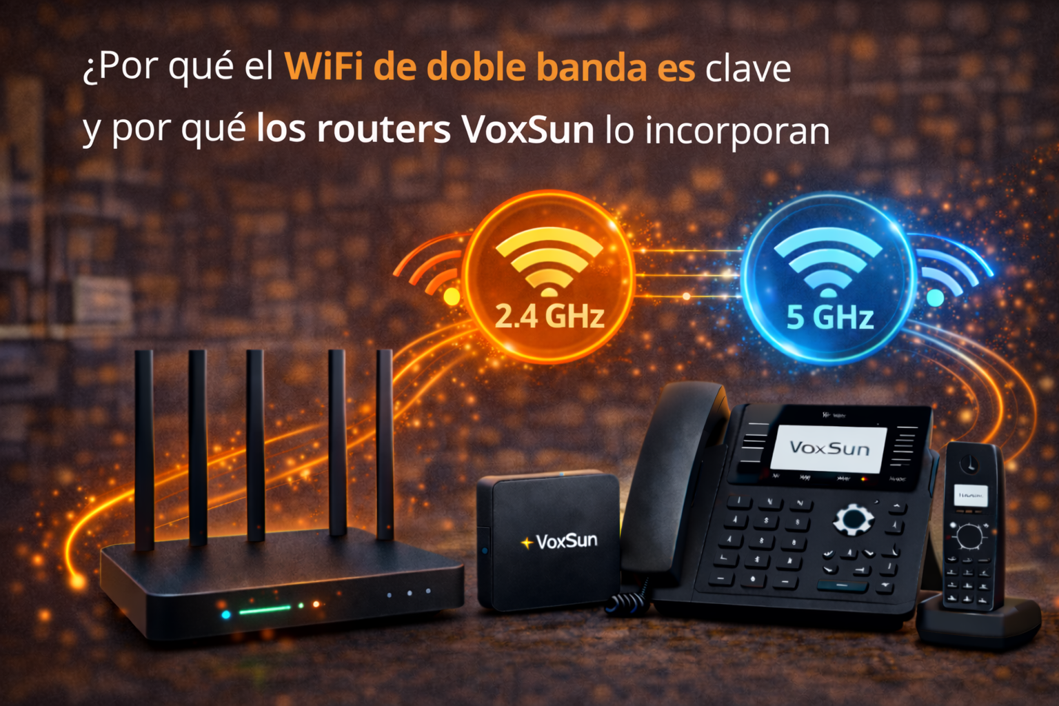 Pourquoi le WiFi double bande est-il utilisé et pourquoi est-ce important ? Les routeurs de VoxSun l&rsquo;incluent