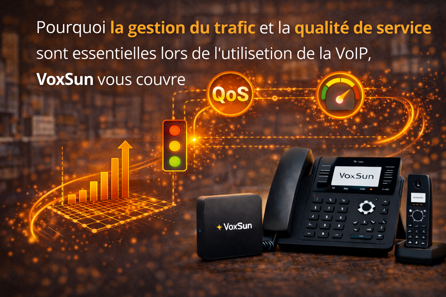 Pourquoi la gestion du trafic et la qualité de service sont essentielles lors de l&rsquo;utilisation de la VoIP, VoxSun vous couvre