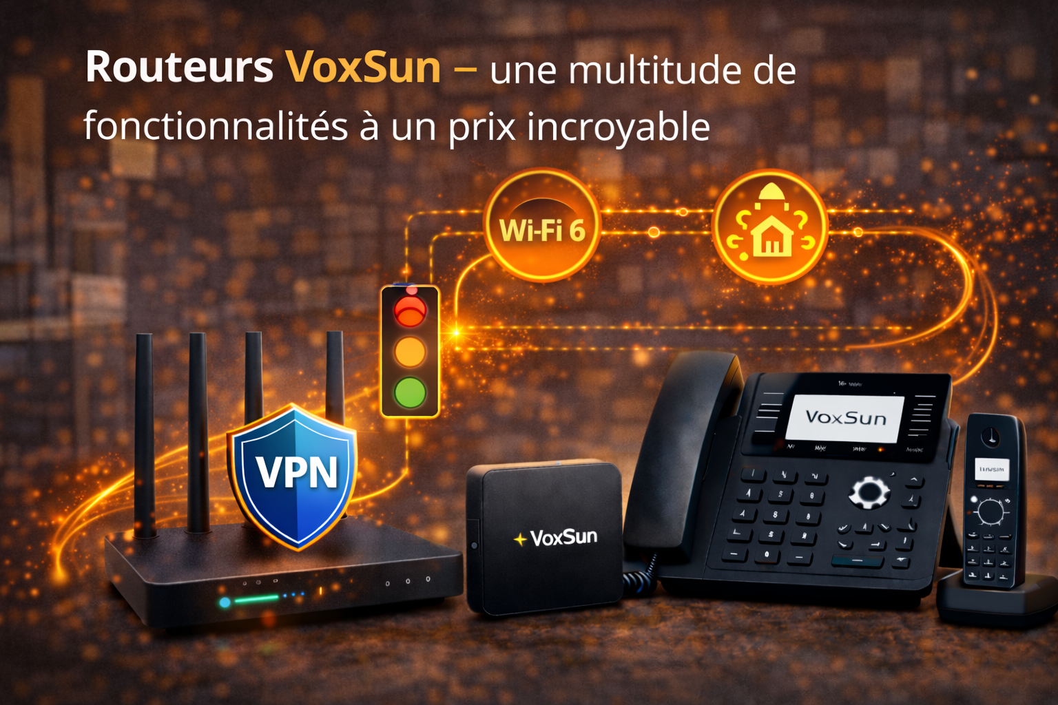 Routeurs VoxSun – une multitude de fonctionnalités à un prix incroyable