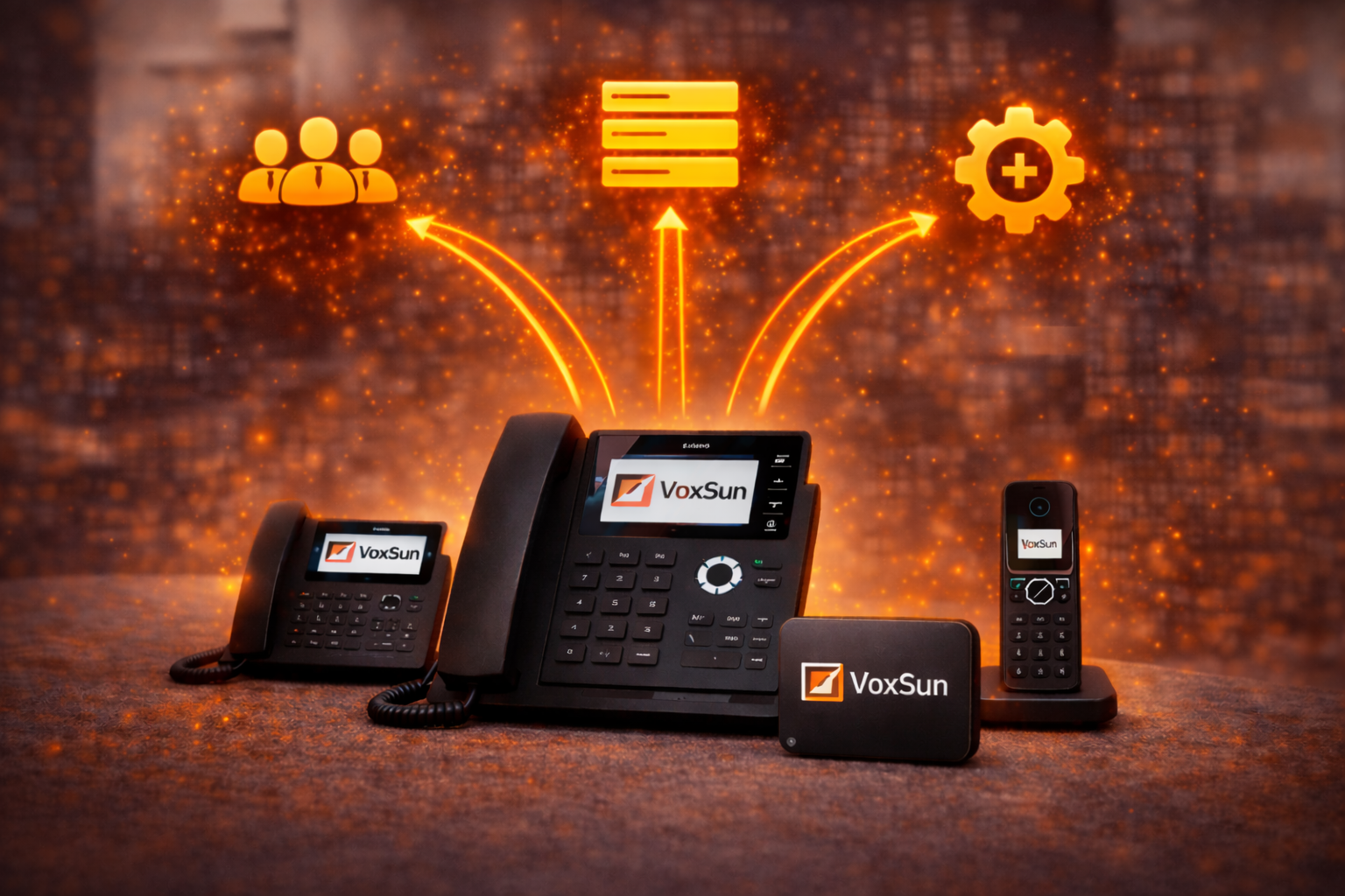 VoxSun aide également votre entreprise à évoluer grâce à la possibilité d&rsquo;ajouter facilement des extensions, des lignes et des fonctionnalités