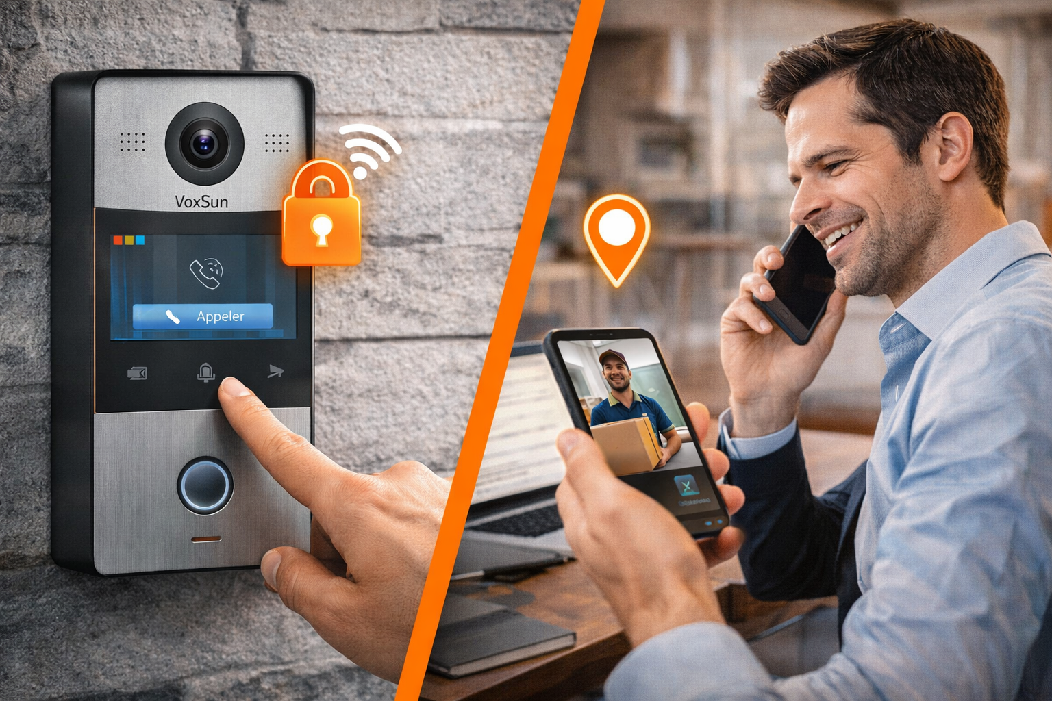 Gestion des accès aux entrées depuis n&rsquo;importe où avec l&rsquo;interphone de VoxSun